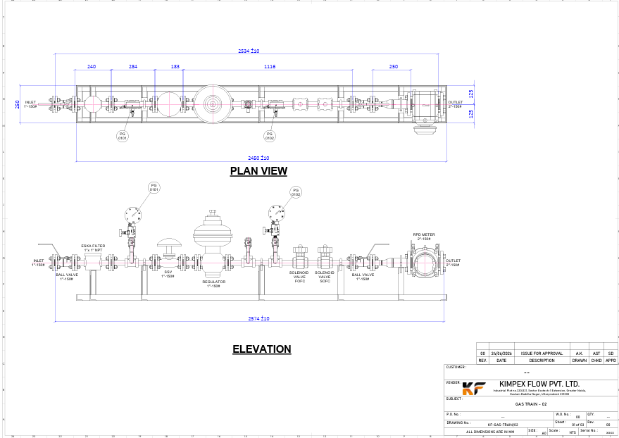 Gas leak detection system diagram