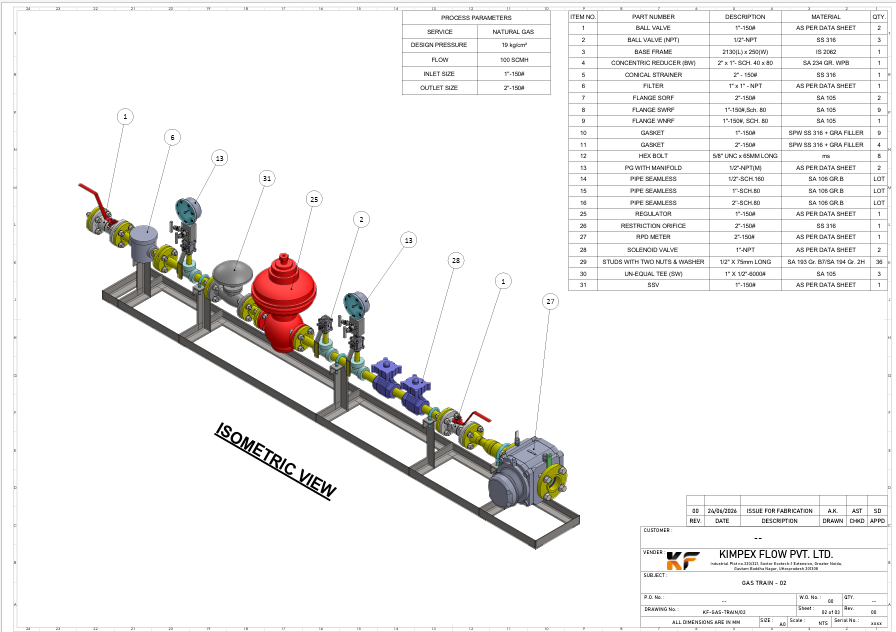 Gas leak detection monitoring diagram